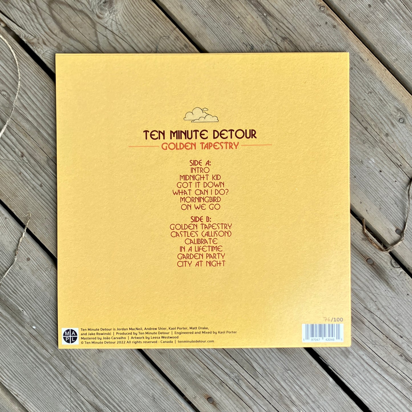 Golden Tapestry 12” Vinyl - Limited Edition