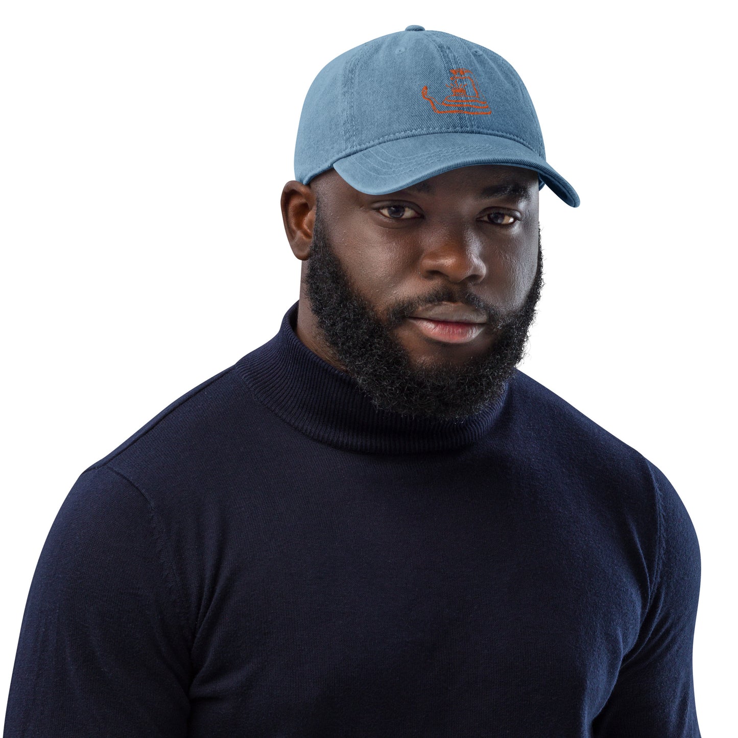 Embroidered Denim Hat