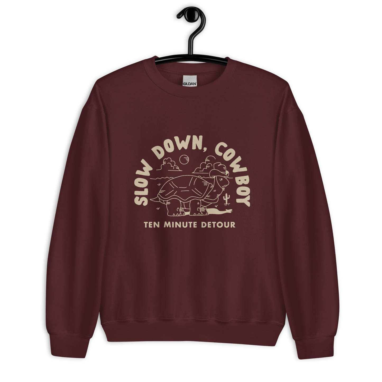 ‘Slow Down, Cowboy’ Crewneck Sweatshirt