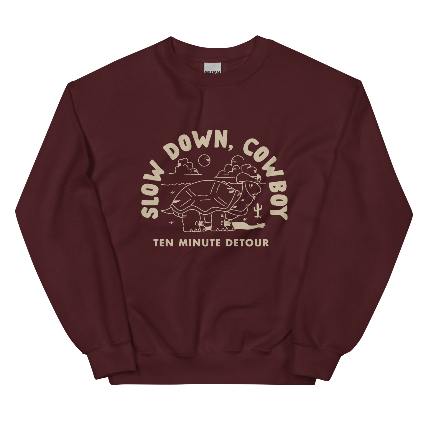 ‘Slow Down, Cowboy’ Crewneck Sweatshirt