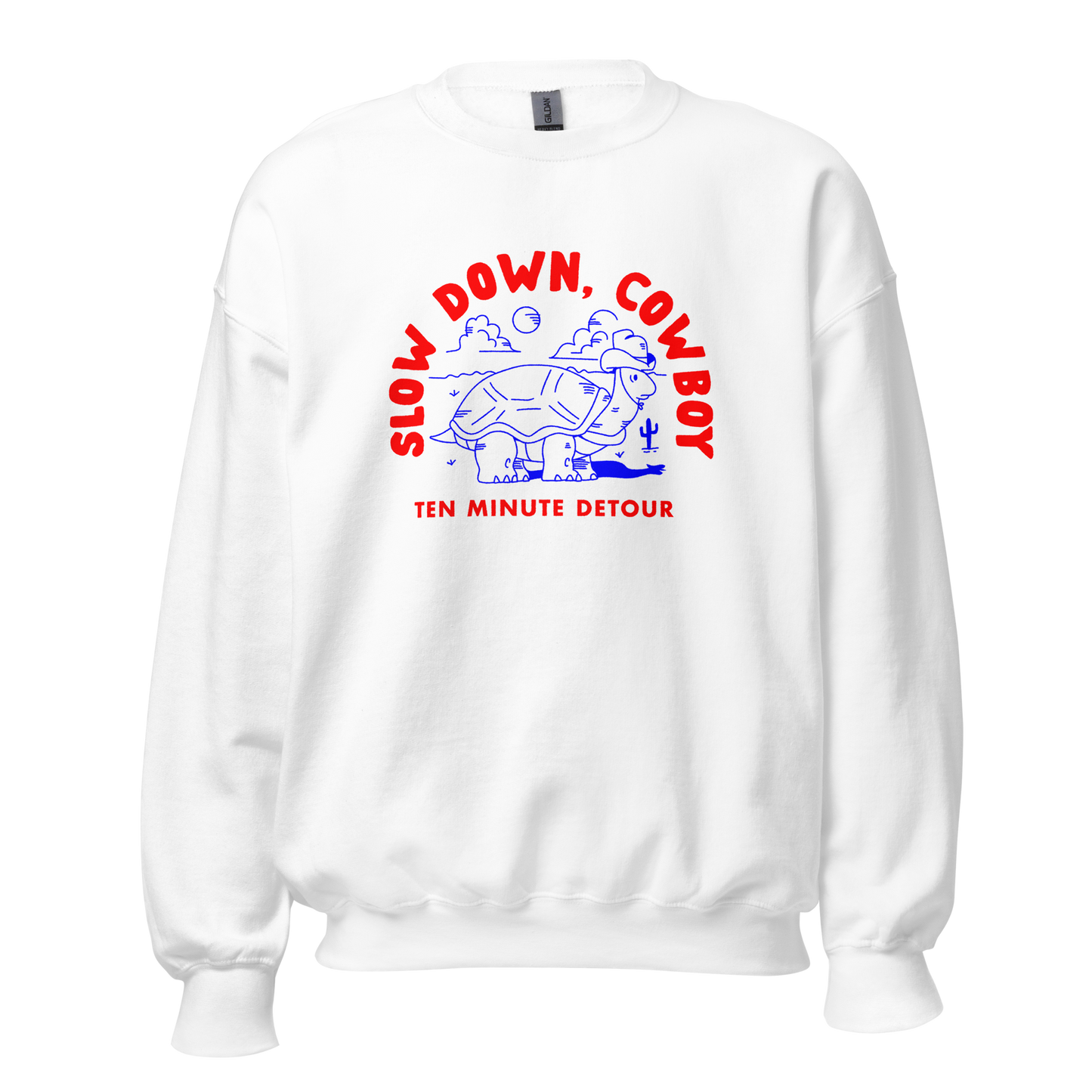 ‘Slow Down, Cowboy’ Crewneck Sweatshirt