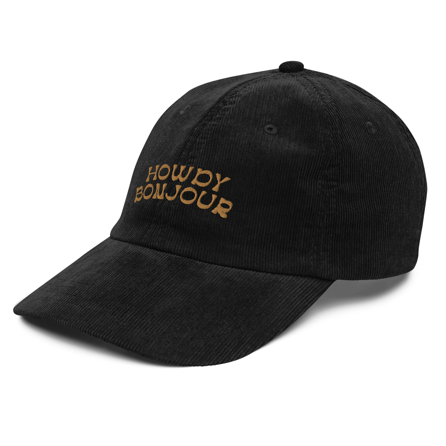 'Howdy Bonjour’ Corduroy Hat