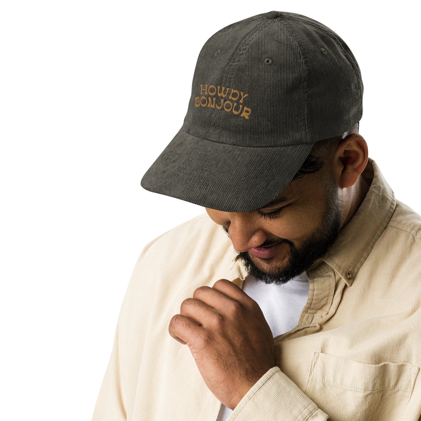 'Howdy Bonjour’ Corduroy Hat