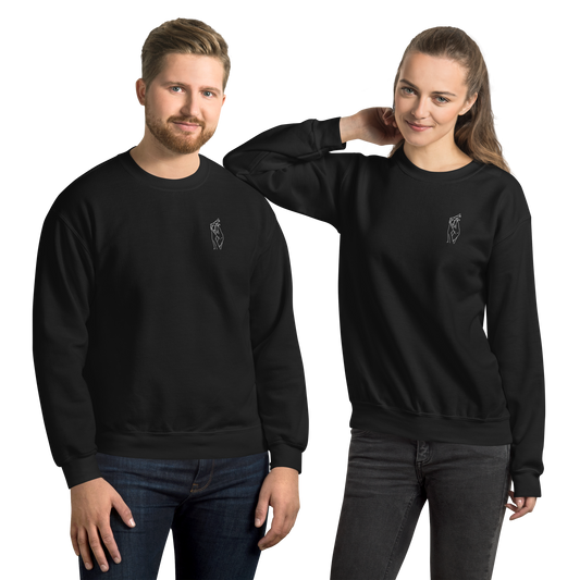 Do Not Go Gentle Crew Neck Sweatshirt | Black