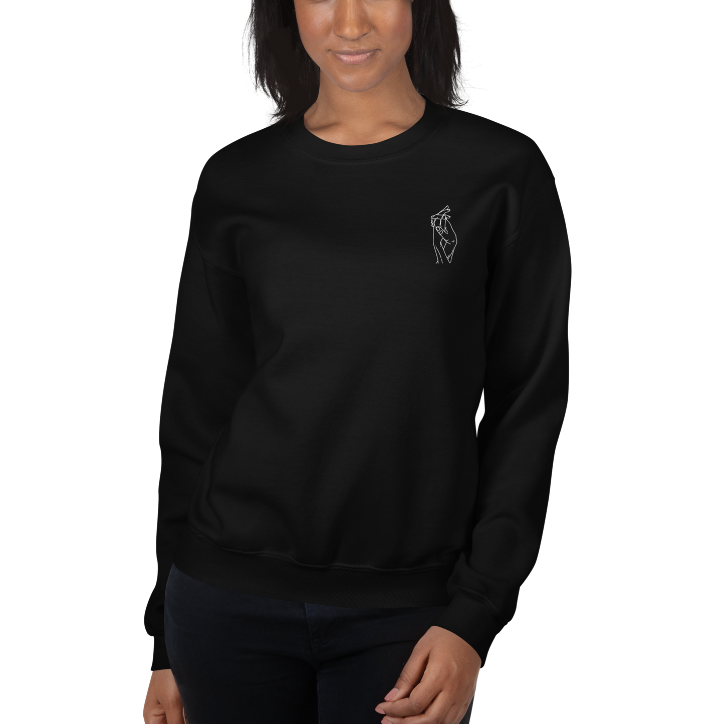 Do Not Go Gentle Crew Neck Sweatshirt | Black