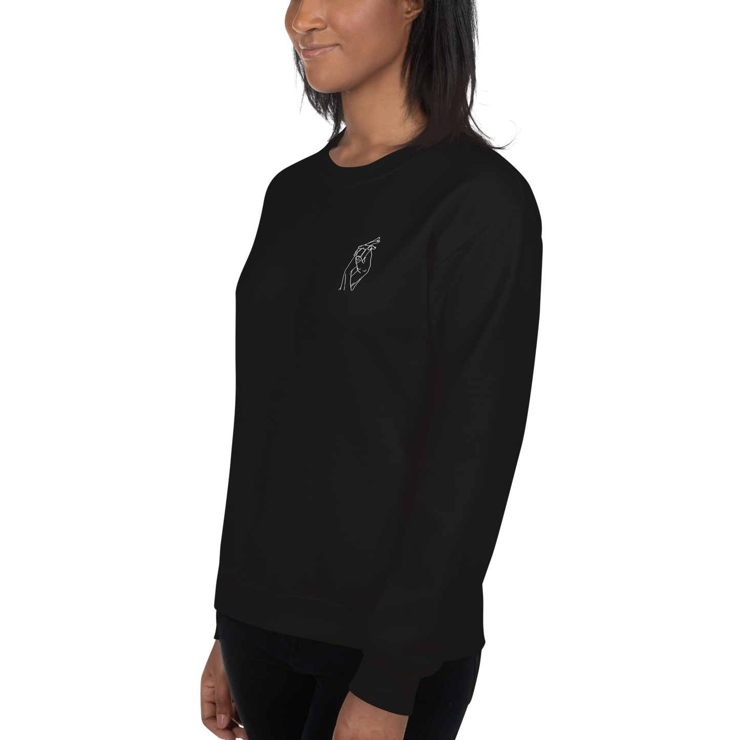Do Not Go Gentle Crew Neck Sweatshirt | Black