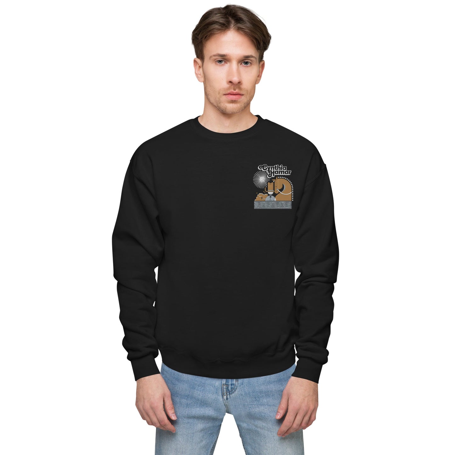 Embroidered "Cowboy" | Unisex Fleece Sweatshirt