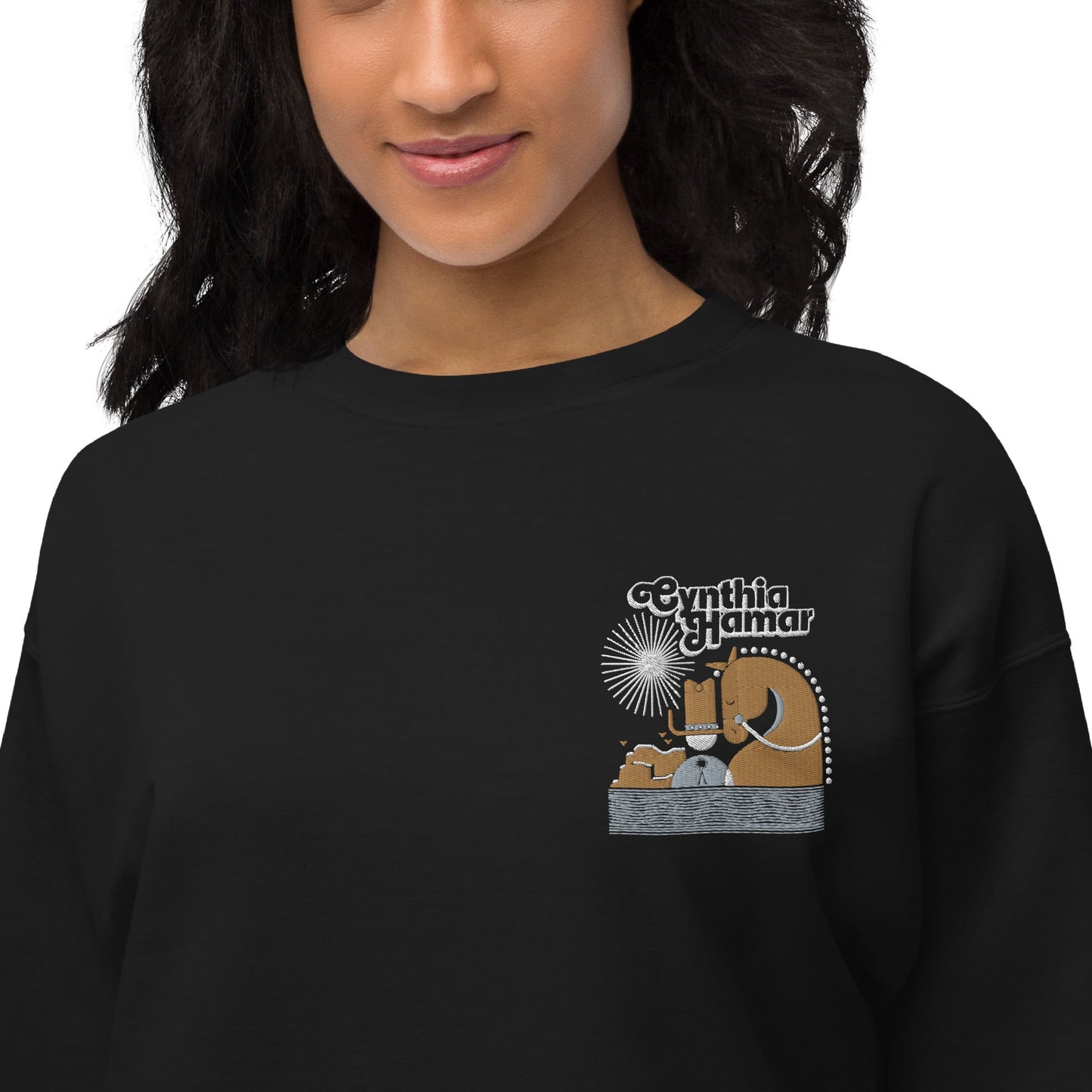 Embroidered "Cowboy" | Unisex Fleece Sweatshirt