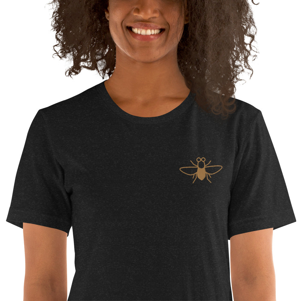 Limited Edition Black Fly Embroidered Unisex T